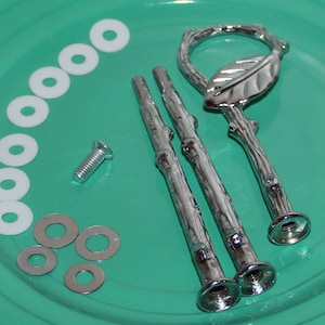 Silver Leaf 3 tier, cake stand Hardware Fitting for DIY cake stands