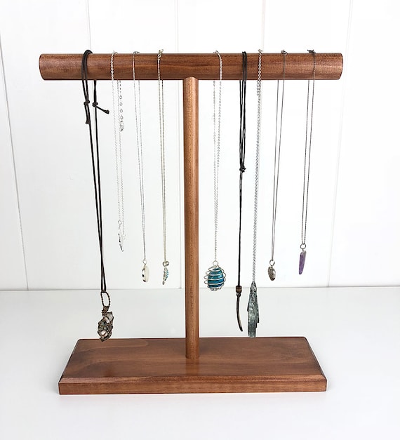 Necklace Stand, Necklace Holder, Necklace Display, Wood Necklace Stand,  Jewelery Stand, Necklace Hanger, Necklace Organiser 