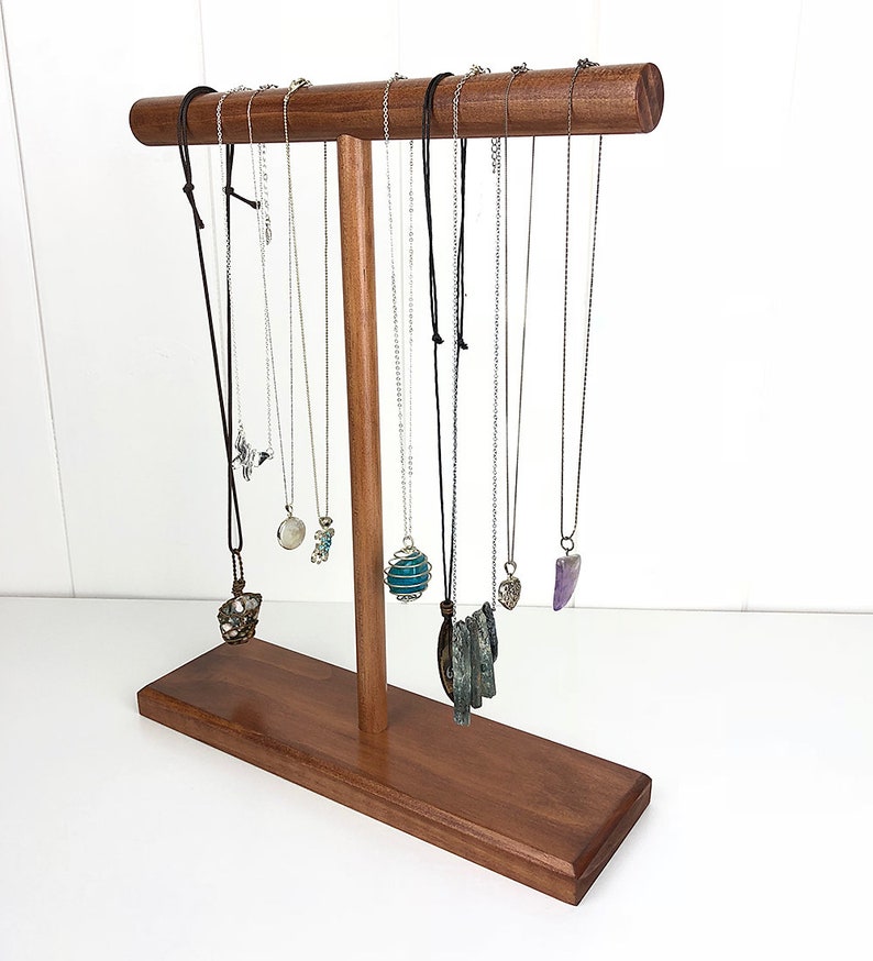 Necklace Stand, Necklace Holder, Necklace Display, Wood Necklace Stand, Jewelery Stand, Necklace Hanger, Necklace Organiser image 4
