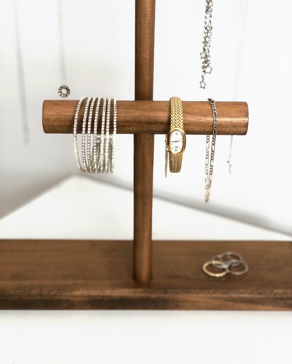 Wooden Bracelet Jewellery Display Holder & Stand 