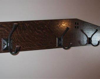 Arts and Crafts Coat Rack