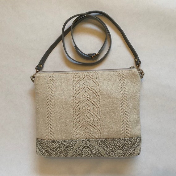 neutral cross body bag