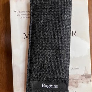 RED/PINK Upcycled Wool Eyeglass Sleeve, Padded Glasses Case image 4