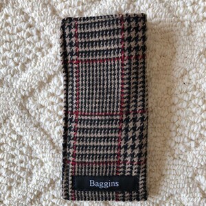 Eyeglass Sleeve / Glasses Case / Brown / Upcycled Wool Suit / Small Gifts / Gifts Under 25 / Stocking Stuffer / Gift For Him, Her image 3