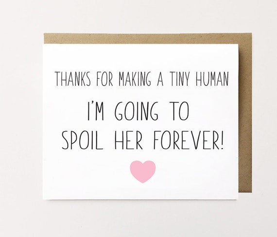 Nouvelle Carte De Bebe Fille Carte De Felicitations De Bebe Etsy