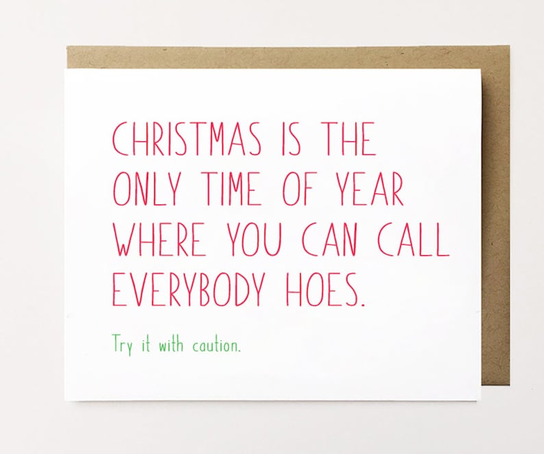 Funny Christmas card Best friend Christmas card Cheeky Etsy