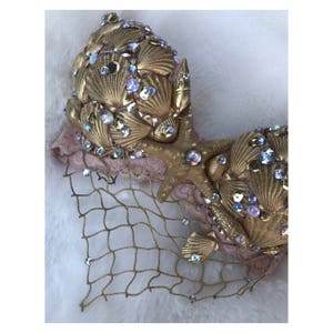 Gold mermaid bra image 2