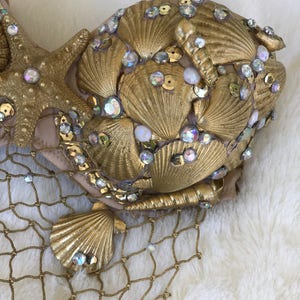 Gold mermaid bra image 6