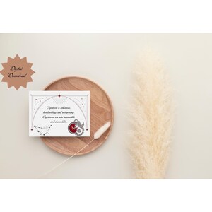 Capricorn printable birthday card instant download card 5 x 7 inches