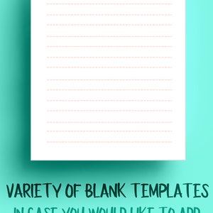 K&ouml;nnte beinhalten: Eine druckbare Hochzeitsplaner-Vorlage mit dem Text "STRESS FREE WEDDING Blank Templates". Die Vorlage enth&auml;lt einen Abschnitt f&uuml;r "Notizen / Ideen" und eine Vielzahl leerer Vorlagen f&uuml;r Checklisten, Notizen, Kalender usw.