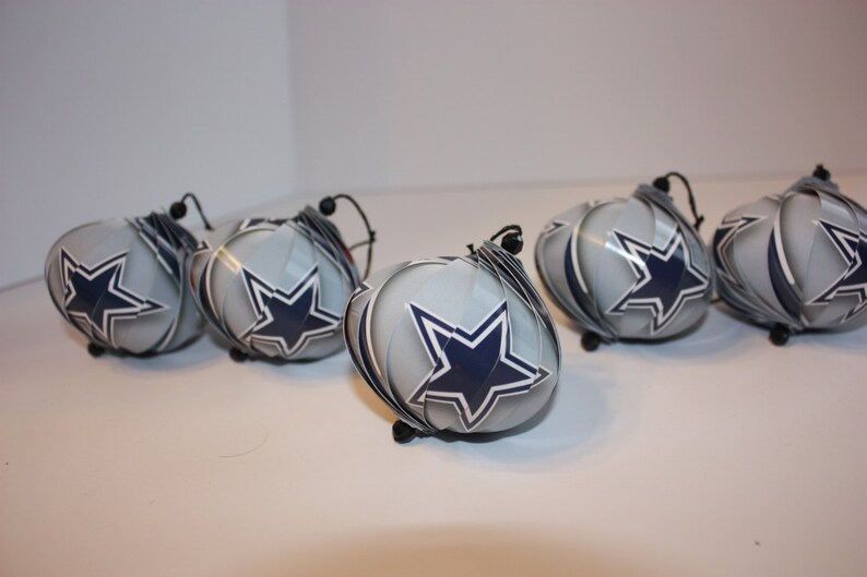 Dallas Cowboys Ornaments Single or Set of 5 Etsy