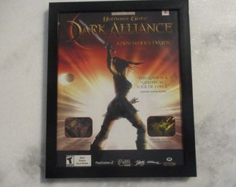 Baldurs Gate Dark Alliance 1 & 2 Vintage Original AD's