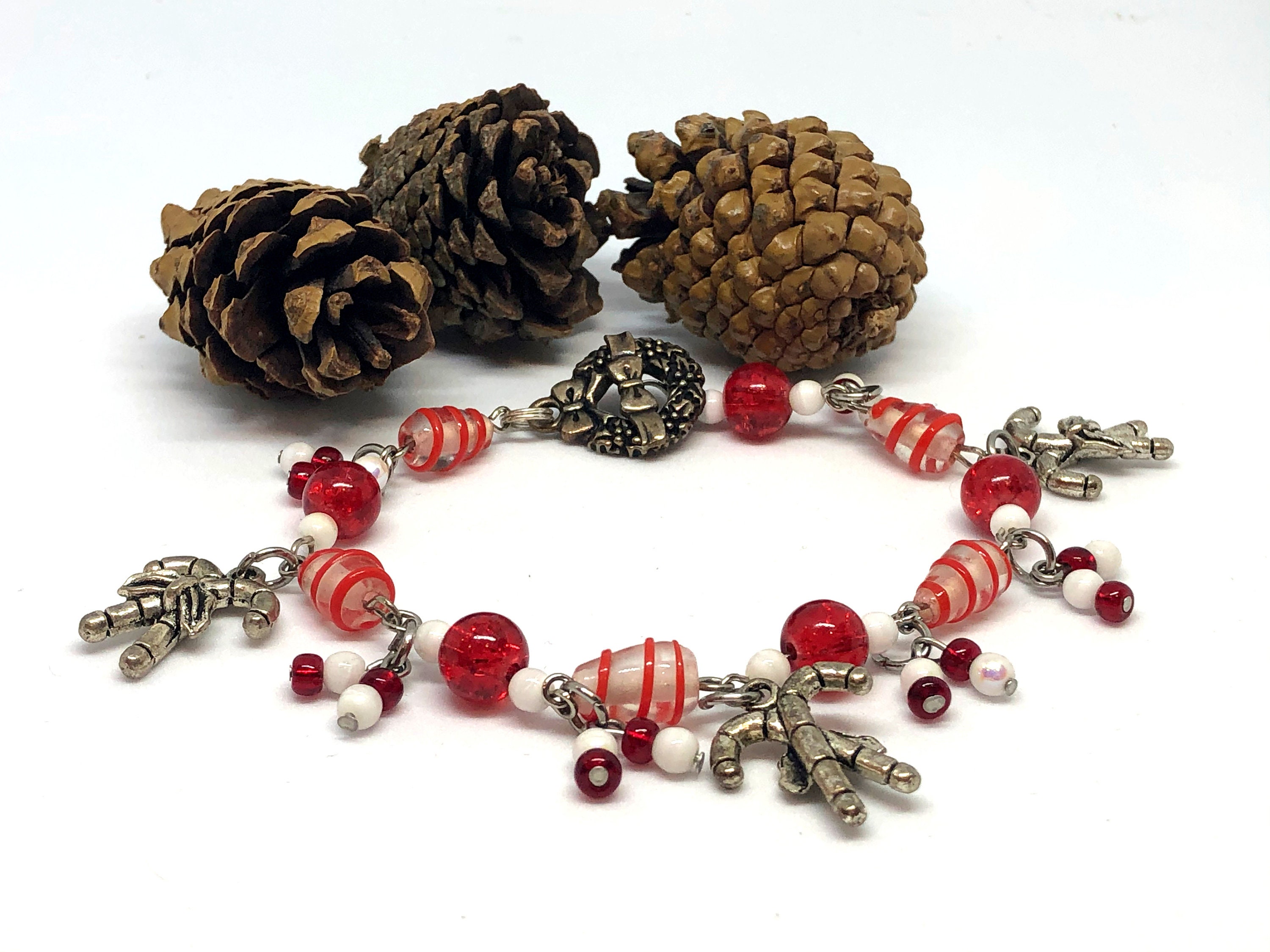 Candy Cane Jewelry Set Christmas Candy Cane Earrings Candy Etsy