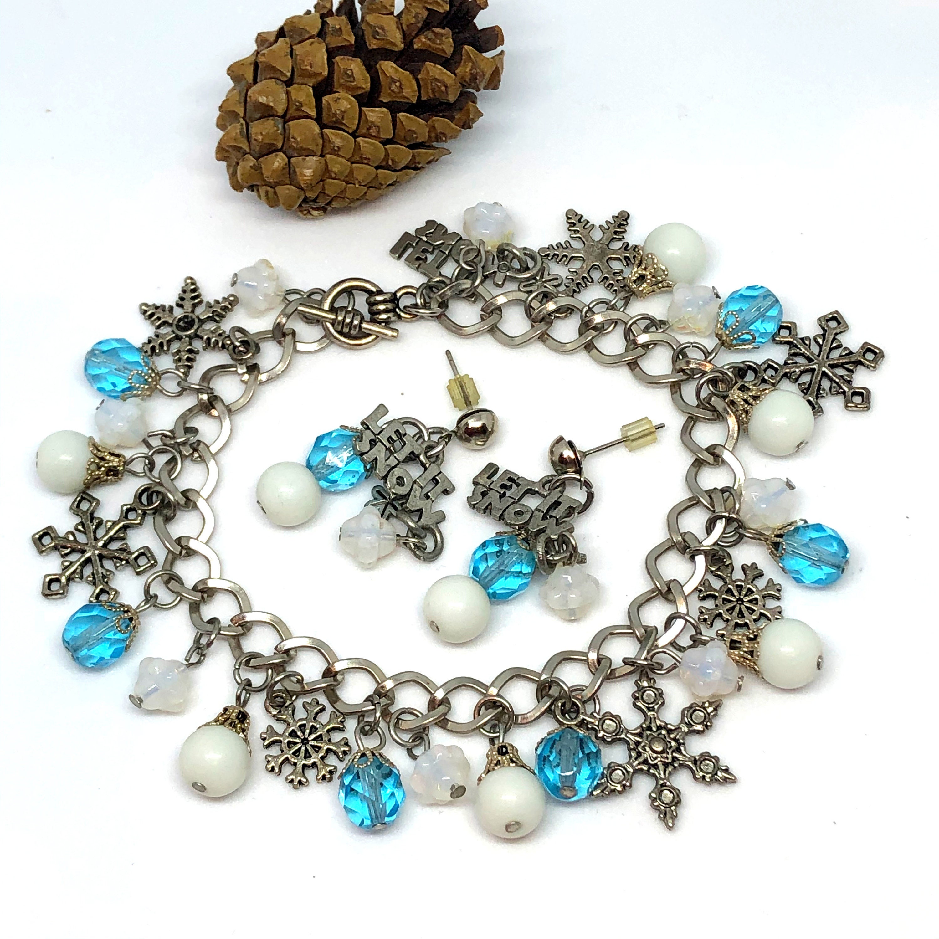 Snowflake Jewelry Set Let It Snow Jewelry Let It Snow - Etsy