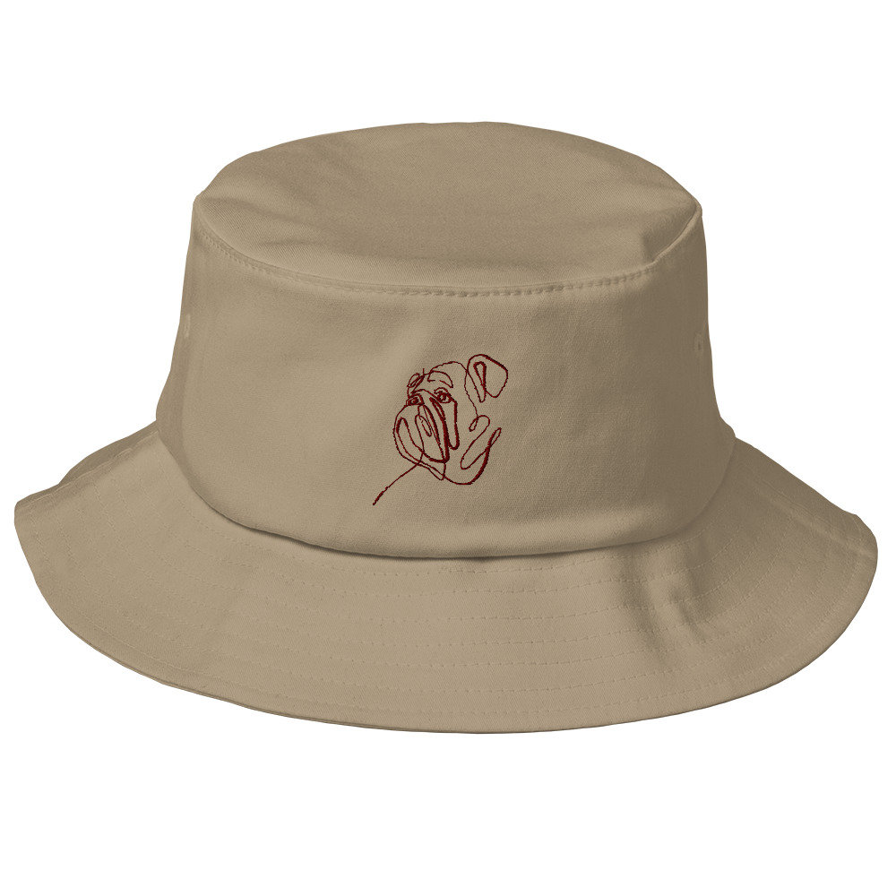 Old School Bucket Hat Embroidered 