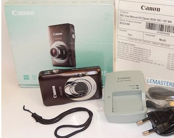 CANON IXUS 105 12.1Mpx 4x Zoom - Work digital camera - Leisure device + accessories - Tested ok