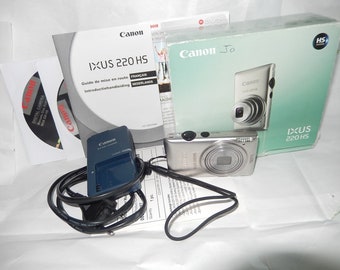 Canon ixus 220HS 12.1Mpx 5x Zoom | Pocket digital camera | Retro camera | canon cb2lve charger | original box