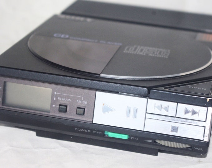 Vintage Sony Discman Cd Compact Player, Sony Discman, Sony Cd Player, Sony, Sony Walkman, Sony
