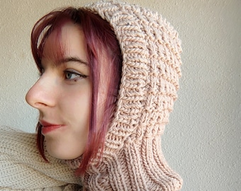 Billie Balaclava Knitting Pattern PDF Download Knit Hat