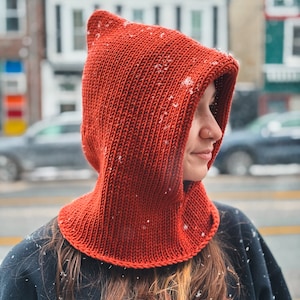 Solstice Hood Knitting Machine Pattern PDF Digital Download