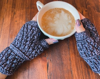 Anorak Fingerless Gloves Crochet Pattern PDF Download