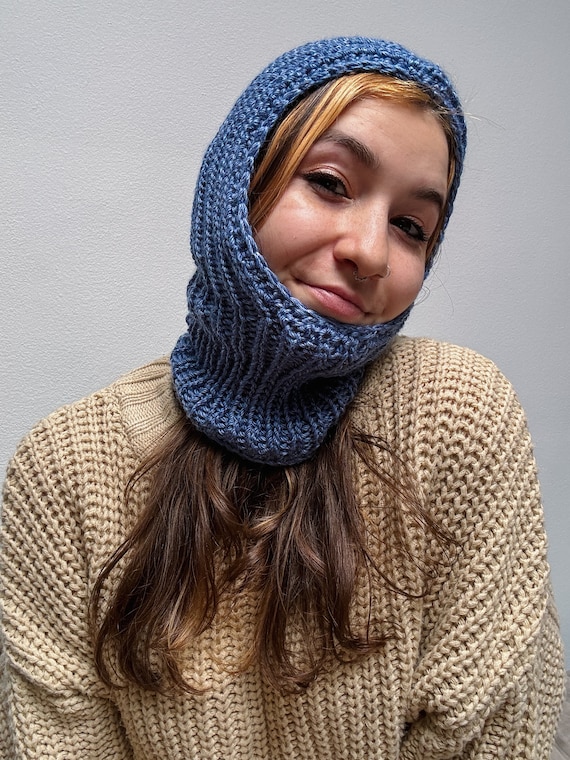 【riAndco】23FW★ Basic check knit muffler Ellis Balaclava Knitting Machine Pattern PDF Digital