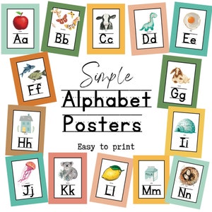 Digital- Classroom Alphabet Cards- Printable