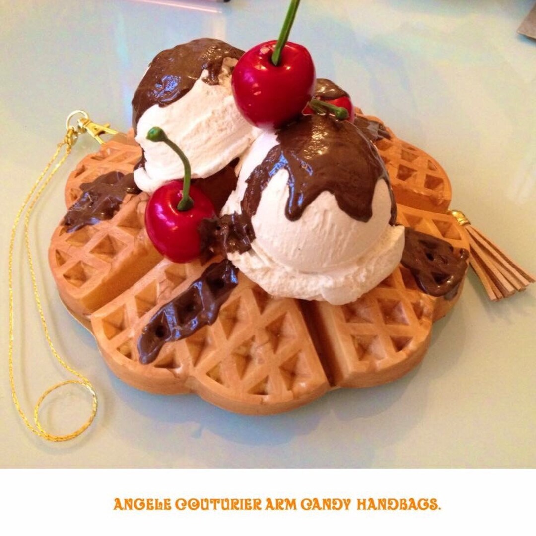 Waffle Purse Realistic Food Purses Waffles an Icecream Scoop Etsy