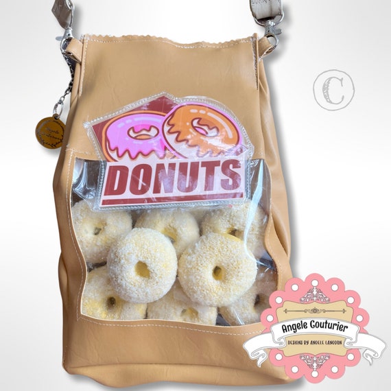 Bag of Donuts Purse Donut Purse Food Purses Realistic Fake 