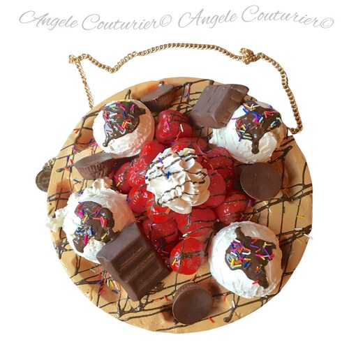 Shops Jumbo waffle purse food purses food fashion whimsical purses fun fashion fake food waffles ice cream scoops sprinkles gift ideas rockabilly