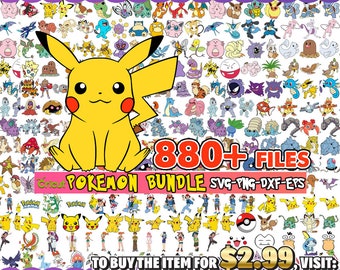 880+ file di bundle a strati Pokemon, pacchetto Pokemon, clipart Pokemon, Pokemon PNG, Pikachu SVG, Cricut SVG, Silhouette SVG, +220 Design unico