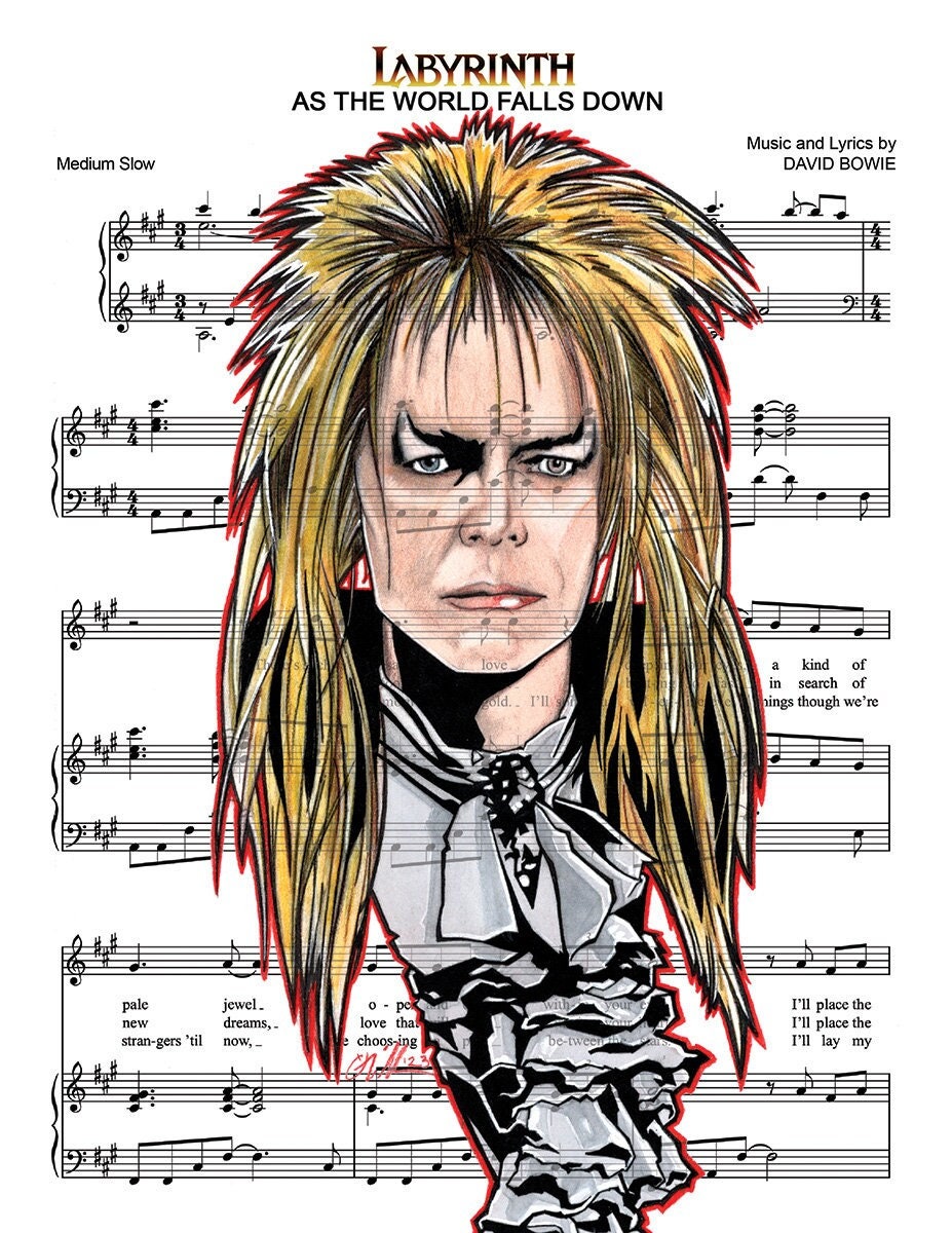 Labyrinth David Bowie Art David Bowie Labyrinth Wall Art For Sale