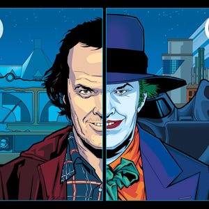 SPLIT PERSONALITIES - Jack Nichloson in The Shining/Batman