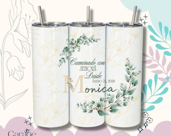 Baptism Best Life Ever Personalized 20oz Tumbler Insulated Travel Mug Stainless Steel Cup JW Gift Jehovah Skinny Tumbler