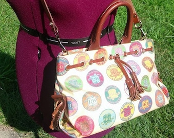 Dooney and Bourke Coated Canvas and Leather Crossbody
