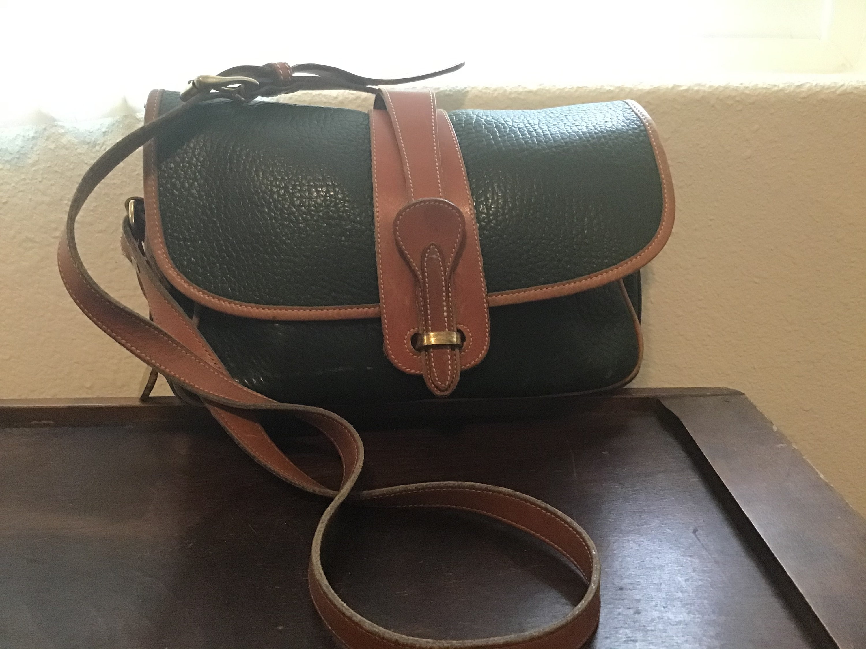 Dooney and bourke vintage green purse best sale