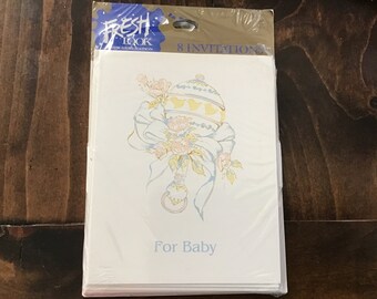 1980’s Vintage  Baby Shower Invitation