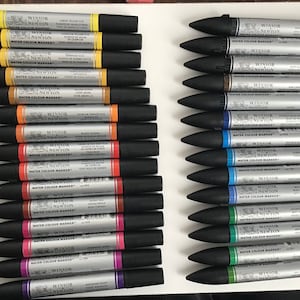 Winsor & Newton Professional Watercolour Paint Twin Tip Marker Pens