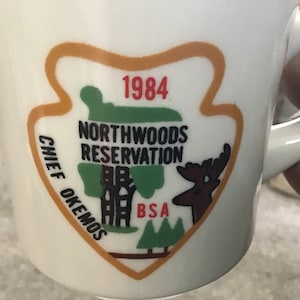 1984 Vintage Boy Scout Northwoods Reservation Mug