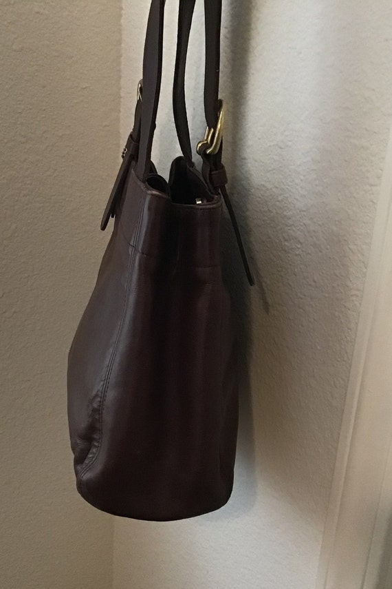 Vintage Coach Mahogany Soho Waverly Bucket Bag - image 5