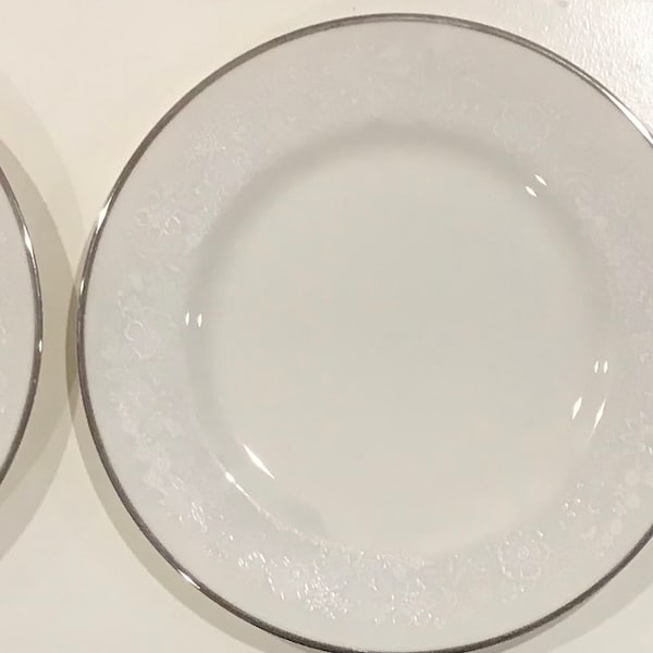 Set of three Gorham “Bridal Bouquet” China Salad Plates