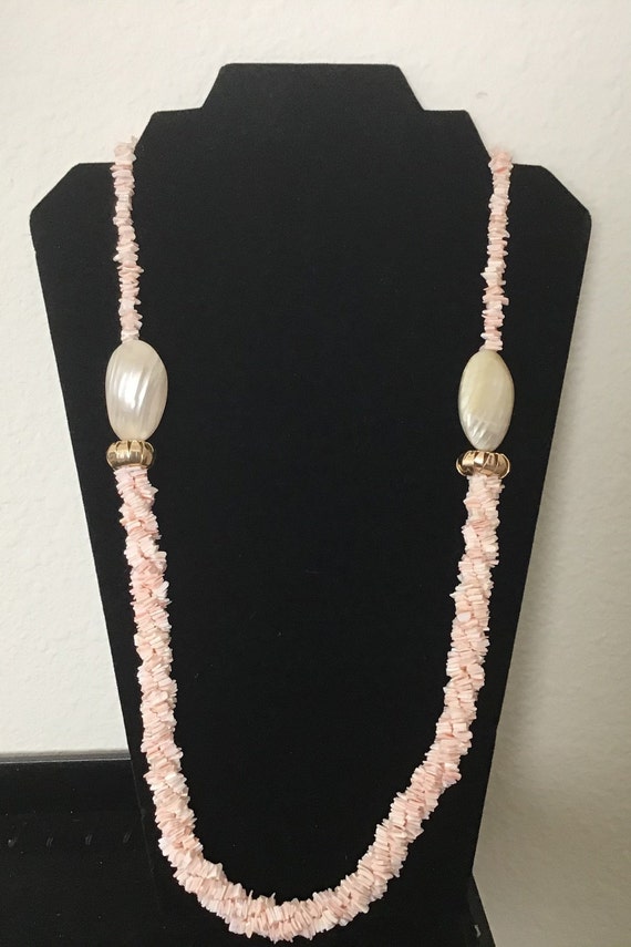 Pink Shell Statement Necklace