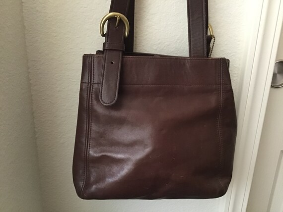 Vintage Coach Mahogany Soho Waverly Bucket Bag