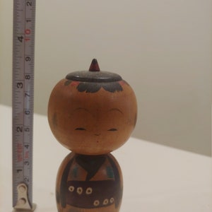 Vintage boy Kokeshi wooden Japanese doll
