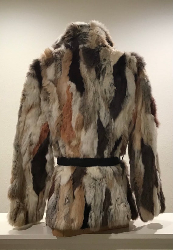 Vintage 1970’s Rabbit  Fur Coat Jacket - image 7