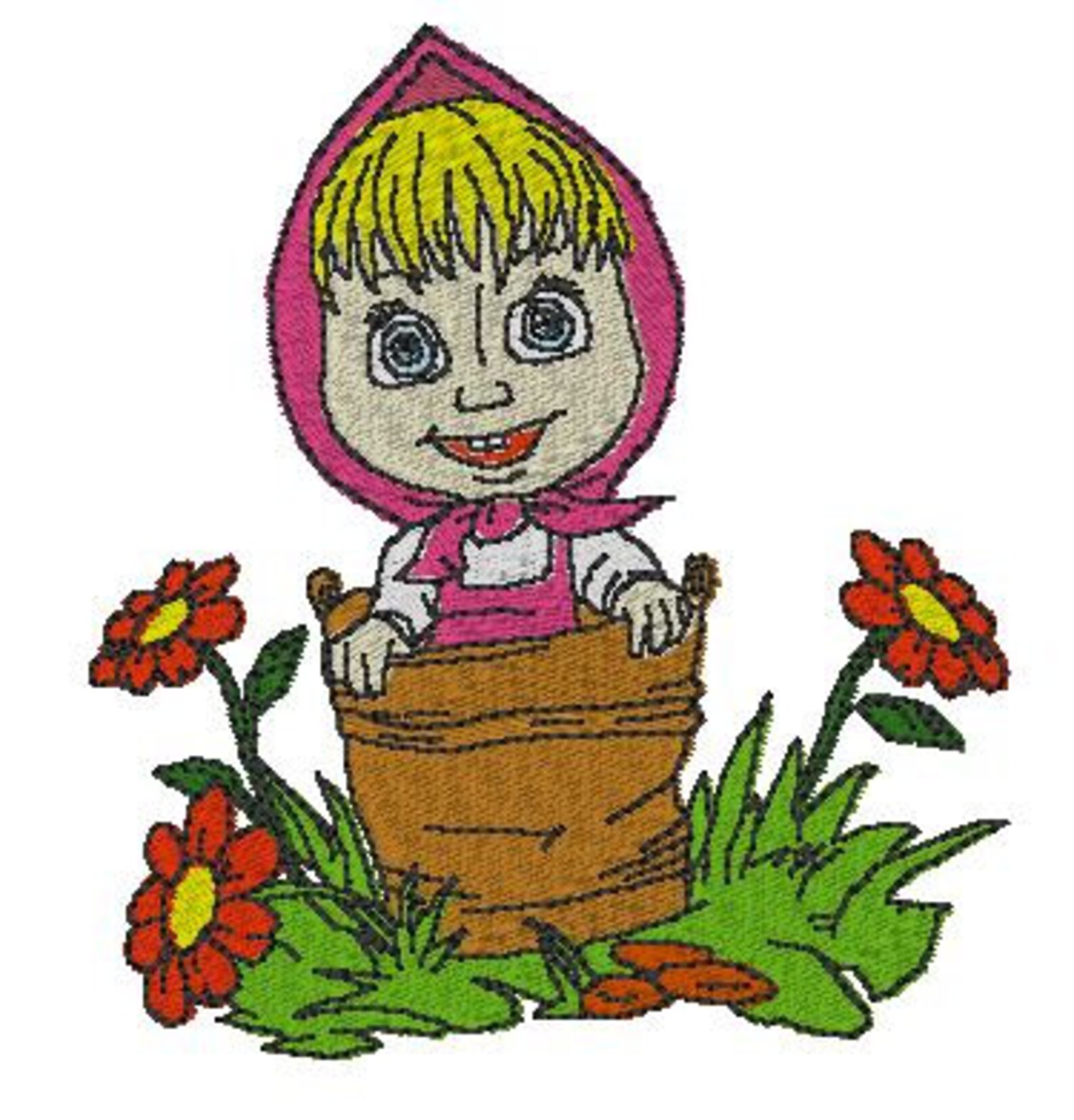 Masha and bear design for embroidery machine instant download Etsy