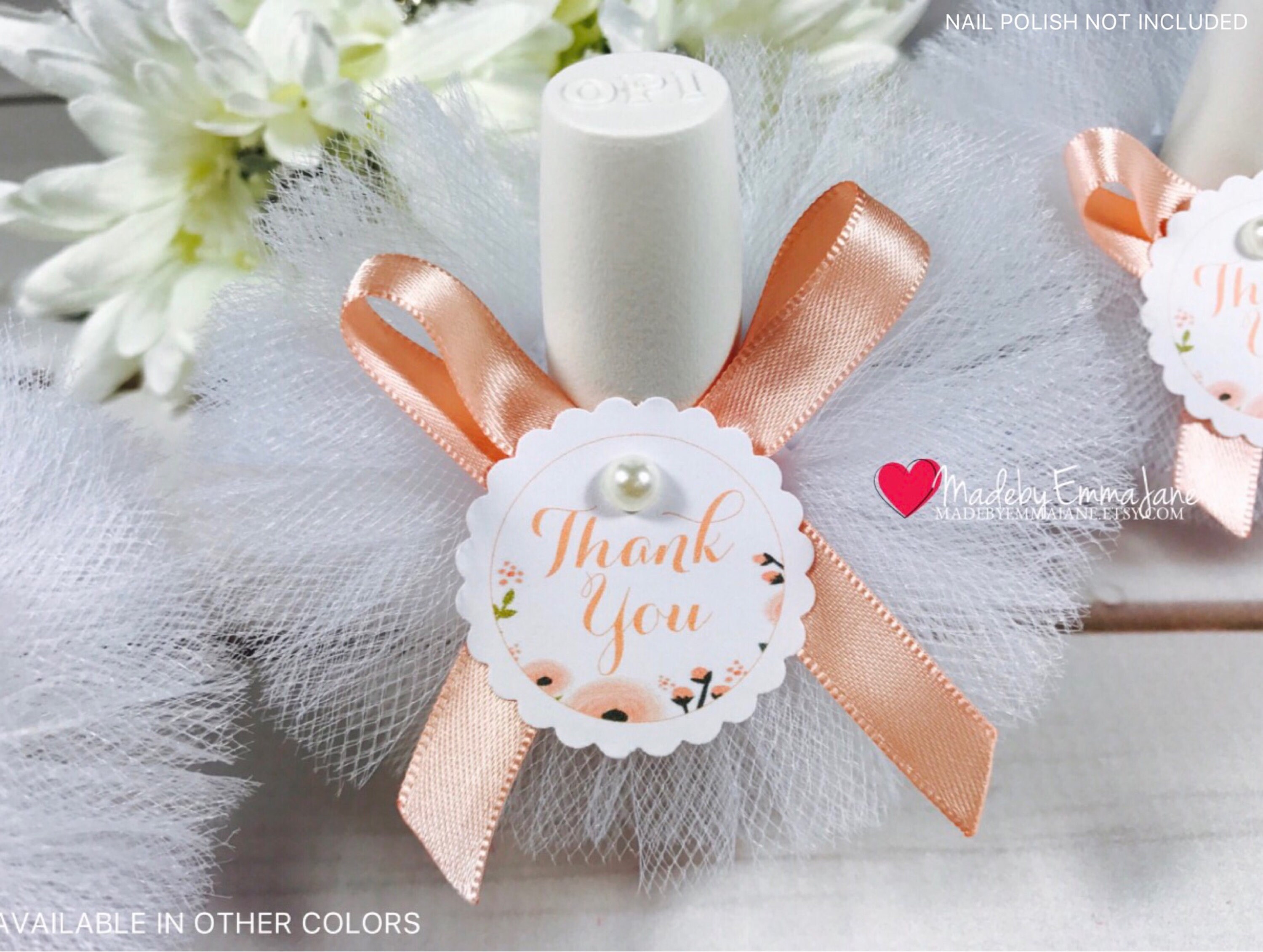 10 Bridal Shower FavorsNail Polish FavorsNail Polish Etsy