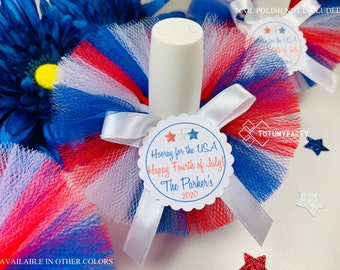 10 Fourth of July Tutus|Nail Polish Tutus|Nail Polish Favors|Teachers Gifts| Fourth of July Gifts|Favors|Fourth of July|Independence Day|