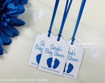 18 Baby Shower Favor Labels|Baby Shower Tags|Baby Shower Labels|Royal Blue Favor Labels|Favor Labels|Tags for Party|Labels|Baby Shower Tags