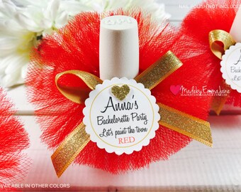10 Bachelorette Party|Bridal Shower Favors|Nail Polish Favors|Nail Polish Tutus|Party Favors|Birthday Favors|Baby Shower Favors|Tutu Favors